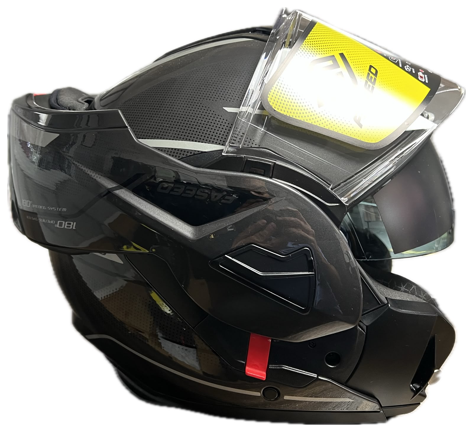 خوذة بتفتح 180 FASEED FS-X628 black grey