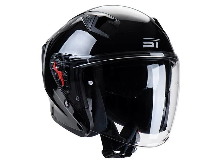 خوذة 3/4 St z-301 اسود لميع