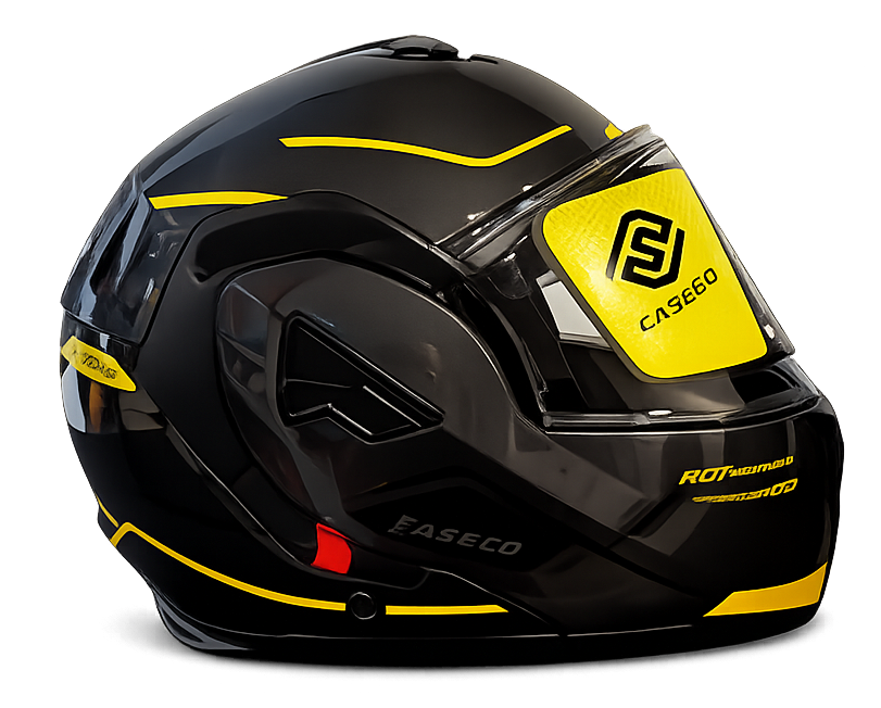 خوذة بتفتح 180 FASEED FS-X628 black gold
